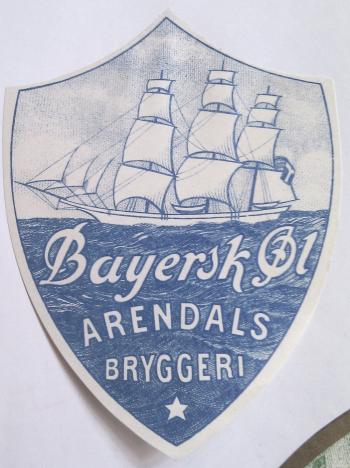 Arendals Bryggeri Bayersk øl fra 1931